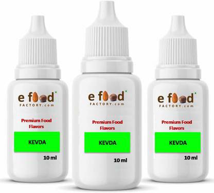 E Food Factory Food Essence Kevda 10 ml x 3 bottle Kewra Liquid, Oils Food Essence