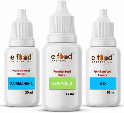 E Food Factory Food Essence Rajnigandha AXX Parkavenue 10 ml each Mint Liquid, Oils Food Essence