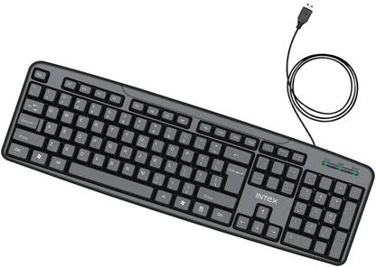 Intex Corona G Wired USB Standard Desktop Keyboard Compatible with Desktop, Laptop, Mac stand support,Corona G