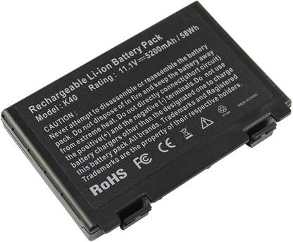 TechSonic Asus A32-F82 A32-F52 K40IJ K40IN K50 K50AB L0690L6 F52 F82 6 Cell Laptop Battery