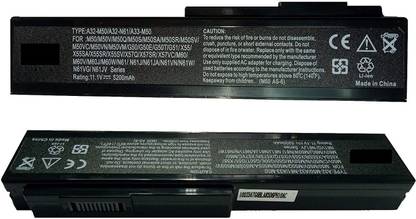 TechSonic Replacement Laptop Battery Compatible For Asus A32-N61 6 Cell Laptop Battery