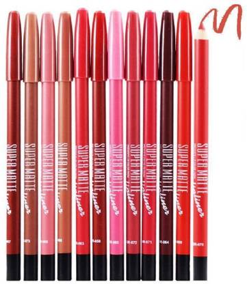 Libline Set of 12 Creamy Lip Liner Pencils (Mix)