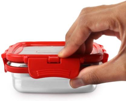 cello Click IT Square Steel Tiffin 1 Containers Lunch Box
