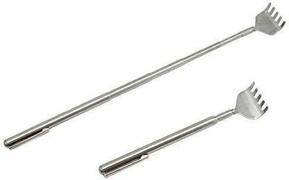 G K Exclusive Steel Back Scratcher 5 Prongs (Hand Shape) Extendable Massager Telescopic Handy Pocket Pen Clip Back Scratcher Relieve Itching Stick Massager