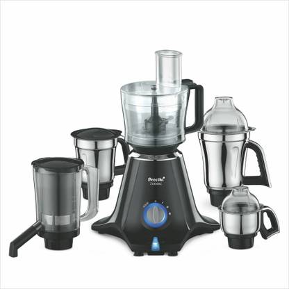 Preethi MG-218 Zodiac 750 Juicer Mixer Grinder (5 Jars, Black/Light Grey) at Rs. 7999