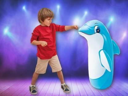 HappyBive Hit Me Toy for Kids 3-D Inflatable Bouncer Toy Water Base for Toddlers Inflatable Hoppers & Bouncer