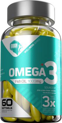 Gibbon Omega 3 Capsules 60 Softgels Energy Bars