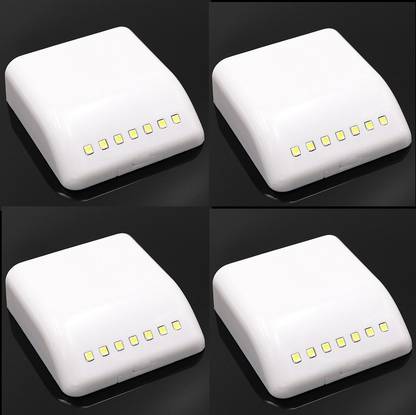 DawnRays Auto Open & Close LED Wardrobe Sensor Hinge Light under cabinet lights(4 qty) Smart Sensor Light