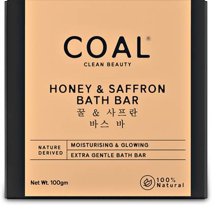COAL CLEAN BEAUTY Honey & Saffron Bath Bar|Moisturises & Blemish-Free Skin
