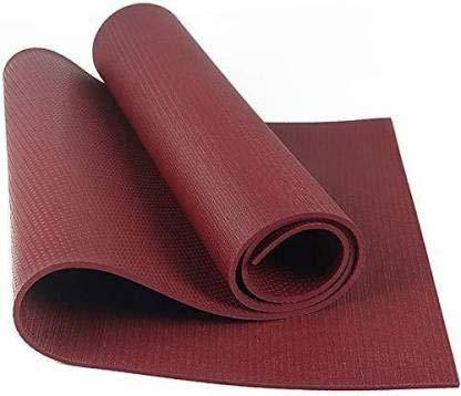 En ligne Yoga Mat for Men and Women EVA Material, 4mm Thick Exercise Mat for Workout Yoga Brown 4 mm Yoga Mat