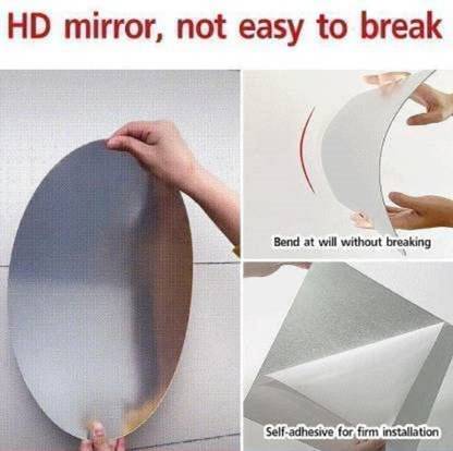 A wyn 30 cm Mirror Sheets Self-Adhesive Non-Reusable Sticker
