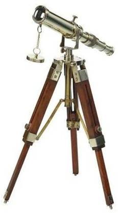 SJ Enterprisesi Solid Brass Telescope with Tripod Stand Decorative Collectable Catadioptric Telescope