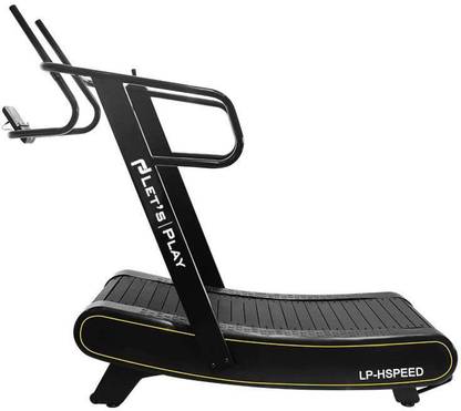 lets play Curve Treadmill Non-Motorized | Semi-Commercial with Zero-Maintenance Treadmill Treadmill (Max Weight:100 kg)