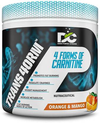 DOCTOR'S CHOICE TRANSFORM FOUR Forms of CARNITINE Blend, CLA 500mg, Orange Mango, 10 Serving