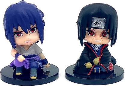Trunkin Naruto Shippuden Sitting Set Action Figure PVC Anime Figures Itachi Sasuke