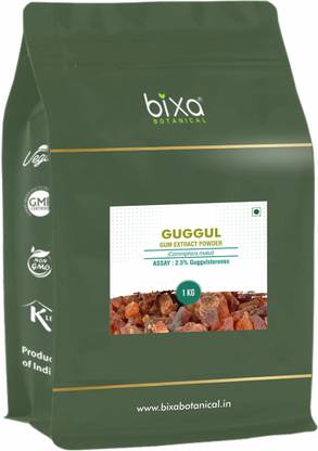 bixa botanical Guggul (Commiphora mukul) dry Extract - 2.5% Guggulsterones by UV