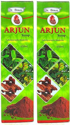 Dr. Biswas Arjun Syrup 450ml For Heart Care, Health Supplement (Pack Of 2)