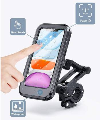 IMMUTABLE Bike Phone Mount Waterproof Cell Phone Holder 360 Rotation M43 Bike Mobile Holder