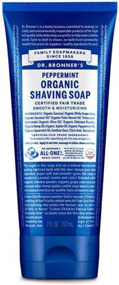 Dr. Bronner's Organic Shaving Soap Peppermint 7 oz