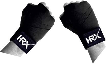 HRX Boxing Hand Wraps 108 Inches Black Black Boxing Hand Wrap