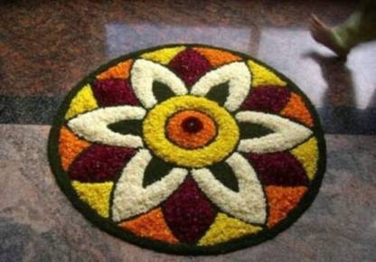 RIFTREE Multicolor Polyester Area Rug