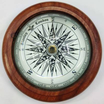 JAI SONS TECHNOLOGIES Half Moon Optical Illusion Desk Paper Weight Compass Compass