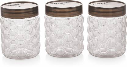 MASTER COOK Plastic Utility Container - 600 ml (Pack of 3, Clear)