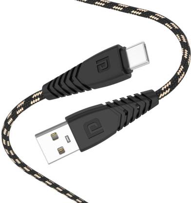 Portronics USB Type C Cable 2 A 2 m Konnect Spydr