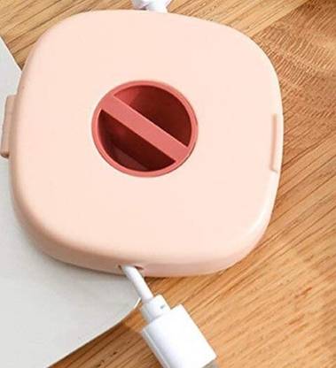 prisma collection ortable Round Rotatable Wire Cable Storage Box Data Line Box Mobile Phone Earphone Cable Organizer