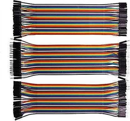 BEYDEST Jumper Wires M To M, M To F, F To F /Breadboard Jumper Wires (40+40+40) Electronic Components Electronic Hobby Kit