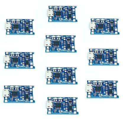 Mechanic37 10 Pcs TP4056 1A Li-ion lithium Battery Charging Module With Circuit Protection Electronic Components Electronic Hobby Kit