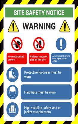 SRG INFOTECH warning Emergency Sign