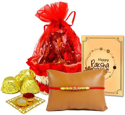 Midiron Rakhi Chocolate Gifts for Brother / Bhai / Bhaiya | Rakshabandhan Gift-IZ2289-1 Paper, Plastic Gift Box