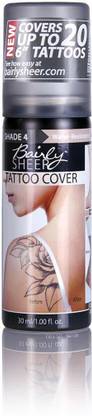 Bairly Sheer High Intensity Body Blemish & Tattoo Cover, Shade 4 Foundation