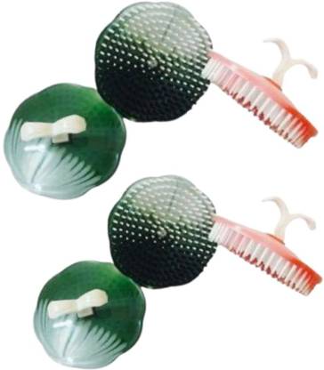 S Mark Round Circle Shampoo Massage Comb For Men And Boys | Pack Of 6 | (Random Color)