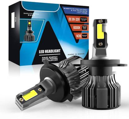 HASTHIP H4 72W LED Headlight Bulbs 10,000 Lumens 6000K White LED Headlights Conversion Headlight Restore Kit