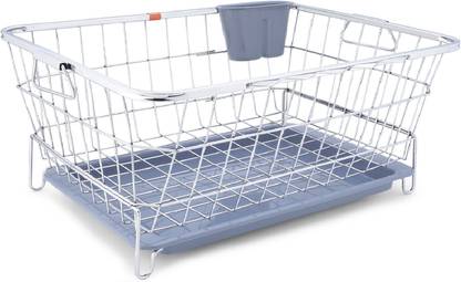 PROJAIN STEEL Dish Drainer Kitchen Rack Steel Stainless Steel Dish Drainer Basket for Kitchen / Dish Drainer Basket