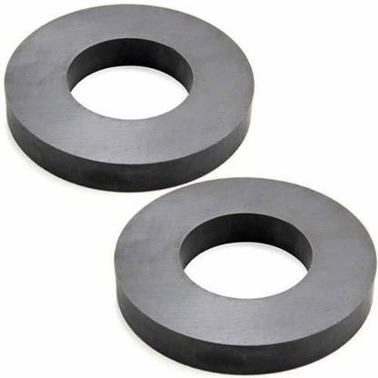 pullox Super Big Magnets OD 90mm x ID 36x15mm Thick (Pack of 2) Round Craft Magnets Multipurpose Office Magnets Pack of 2