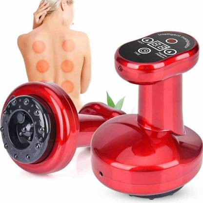 ACUPRESSUREMART Electric Rechargeable Scraping Cupping Machine Cupping Scraping Therapy With Heat Massager