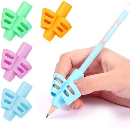 DOCAT Silicone Pencil Grips for Kids Handwriting Pencil Holder for Preschoolers Pencil Grip