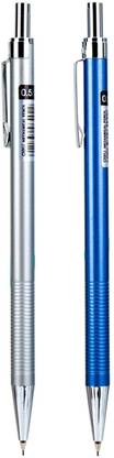 डेली Metal Mechanical Pencil Suit/Foldable (Assorted color) E6492 pack of 2 पेंसिल