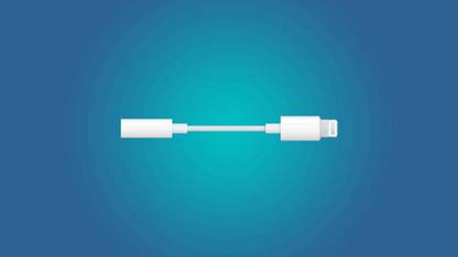 ENMORA White Lightning Headphone Jack Adapter Connector Music Control J54 Phone Converter