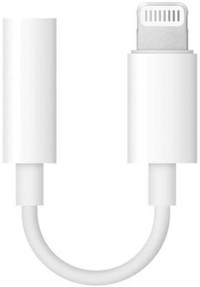 ENMORA White Lightning Headphone Jack Adapter Connector Music Control J58 Phone Converter