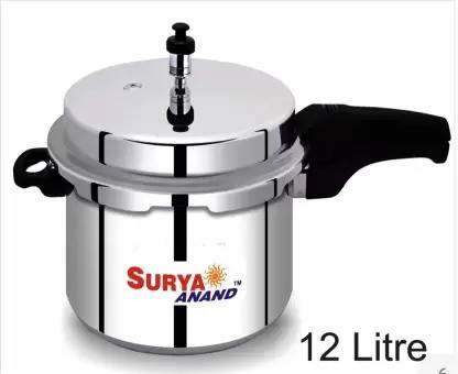 SURYA ANAND 12 Ltr Heavy Pressure Cooker 12 L Outer Lid Pressure Cooker