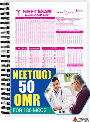 Acme Authors® NEET(UG) Latest 50 OMR For 180 MCQS | Premium Wiro ...