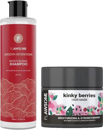 FLAWSOME KINKY CURLS COMBO - SHAMPOO & HAIR MASK