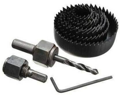 Kshivi BHS40 Drill Bits Holesaw Cutter 11pcs Woodworking Hole Saw Drill Bit Set 3/4" to 2 1/2" Drilling Tool For Wood Thin Alloy Metal Cutter Core Drill Bit Wood Cutter
