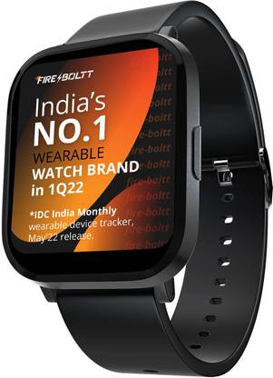 fire boltt Ninja 2 Max 1.5" Touch Display, SpO2, Heart Rate, Sweat Resistance (Black) Smartwatch