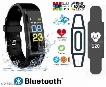 Stybits AY2(ID115) PLUS STEP COUNT HEART RATE SMART BAND BLACK(PACK OF 1)