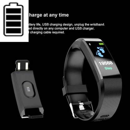 Jocoto H837(ID115) PHUS SHEEP TRACKER FITNEESS TRACKER SHART BAND BHACK(PACK OF 1)